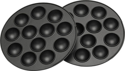 Melissa 16250072 3in1 Donut Muffin und Popcake-Maker 3 auswechselbare Backplatten, Rot Metallic