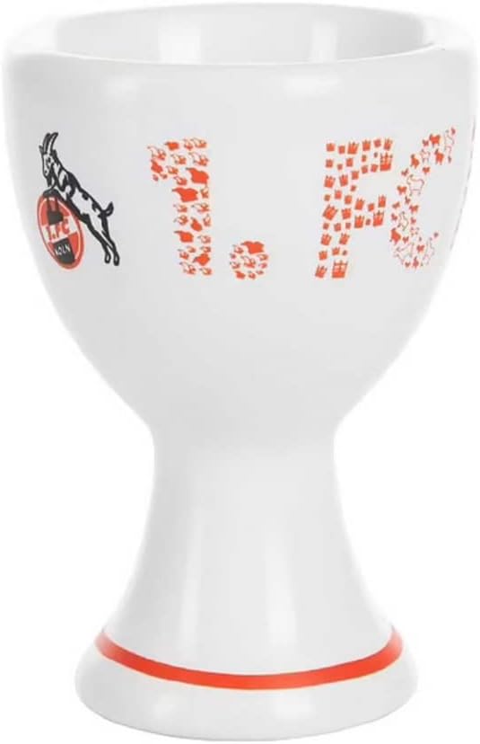 1. FC Köln Eierbecher - Schriftzug Piktogramme - 2er Set - Plus Lesezeichen I Love Köln