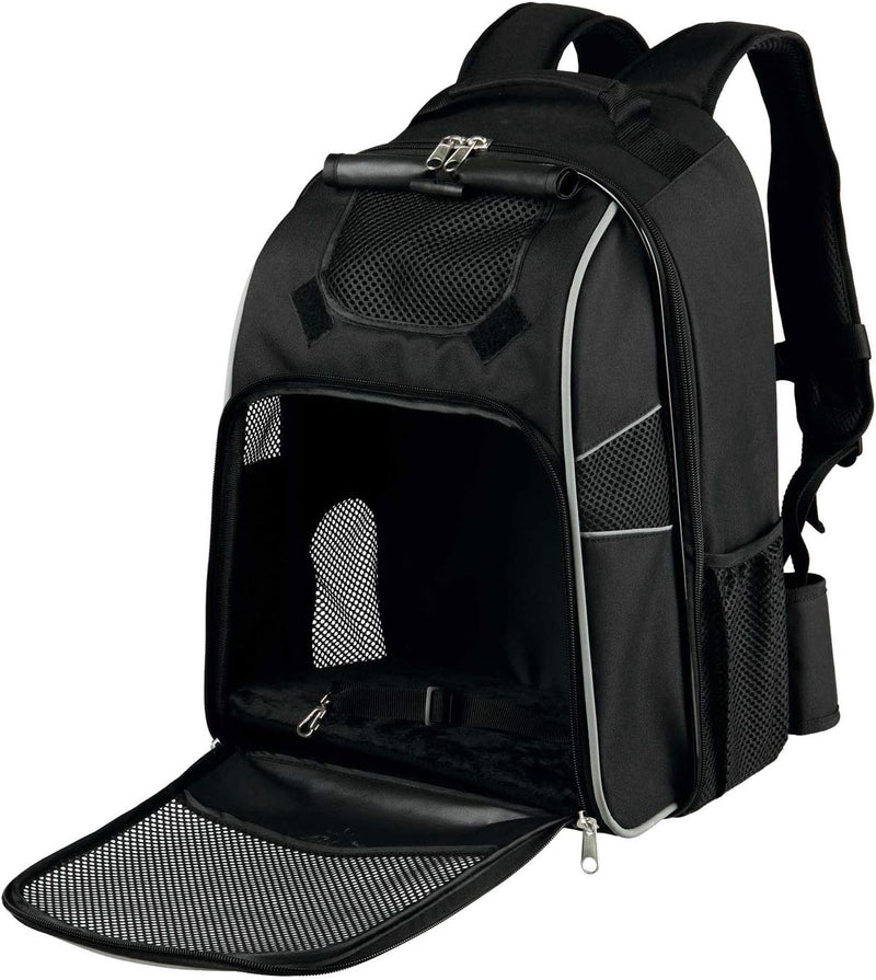 Trixie William Rucksack Tragerucksack für Haustier 33 × 43 × 23 cm schwarz, 33 × 43 × 23 cm schwarz