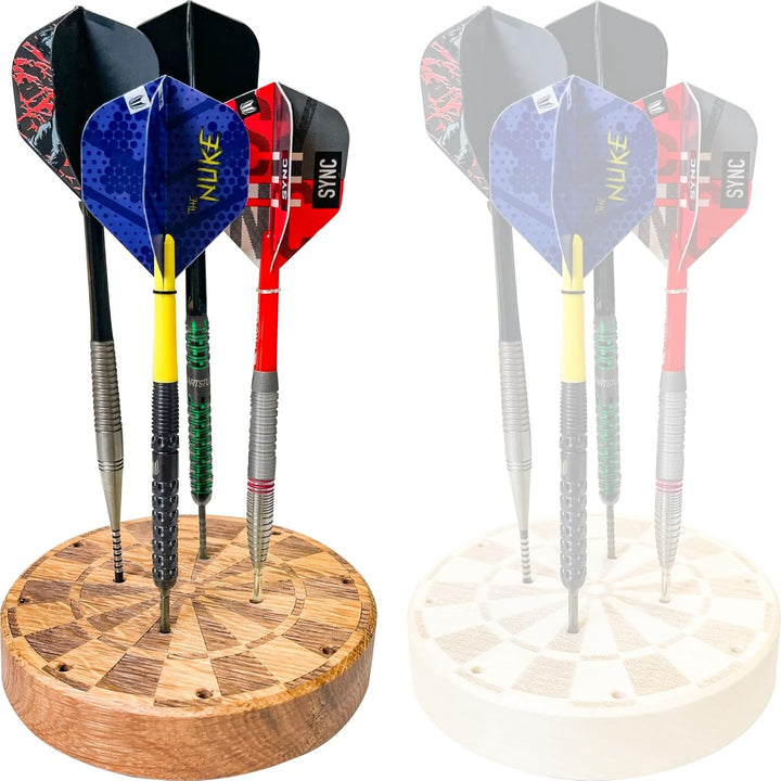 Puckdartständer - Dartscheibe Dunkel, Dunkel