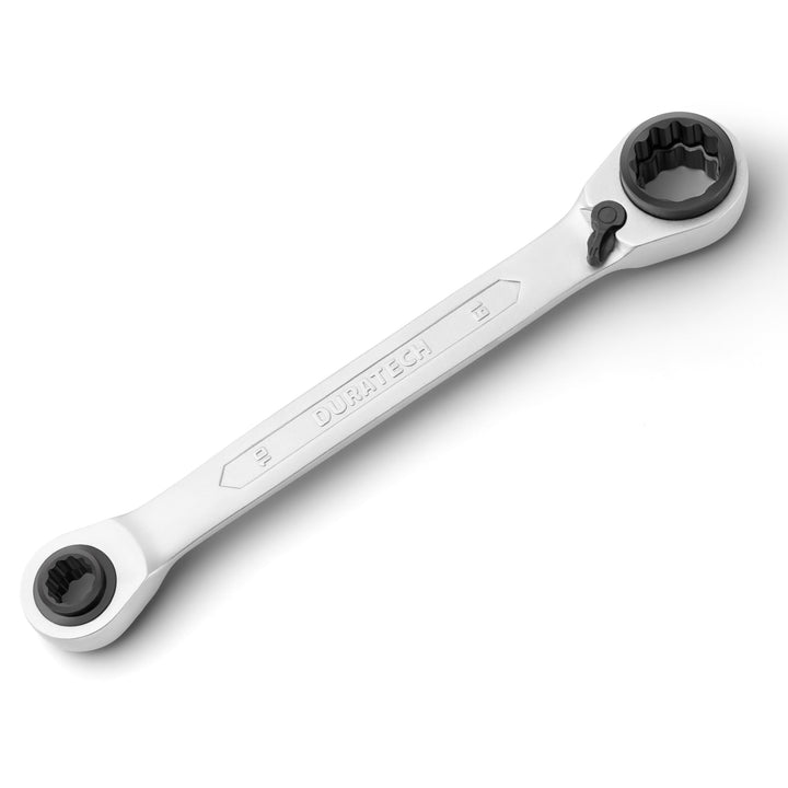 DURATECH 4-in-1 Doppel-Ratschenringschlüssel, 10 x 19 mm - 13 x 17 mm