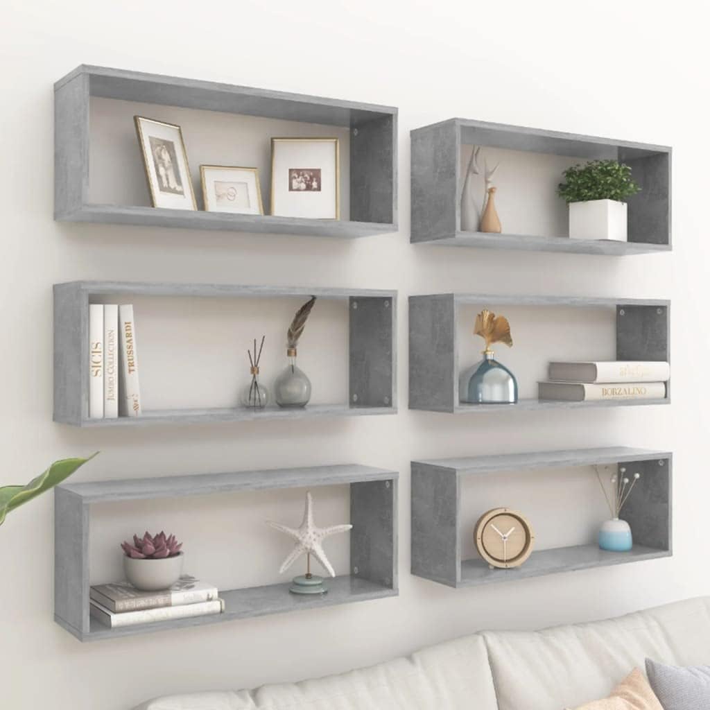 vidaXL 6X Würfelregal Wandregal Hängeregal Cube Lounge CD Regal Dekoregal Bücherregal Schweberegal W