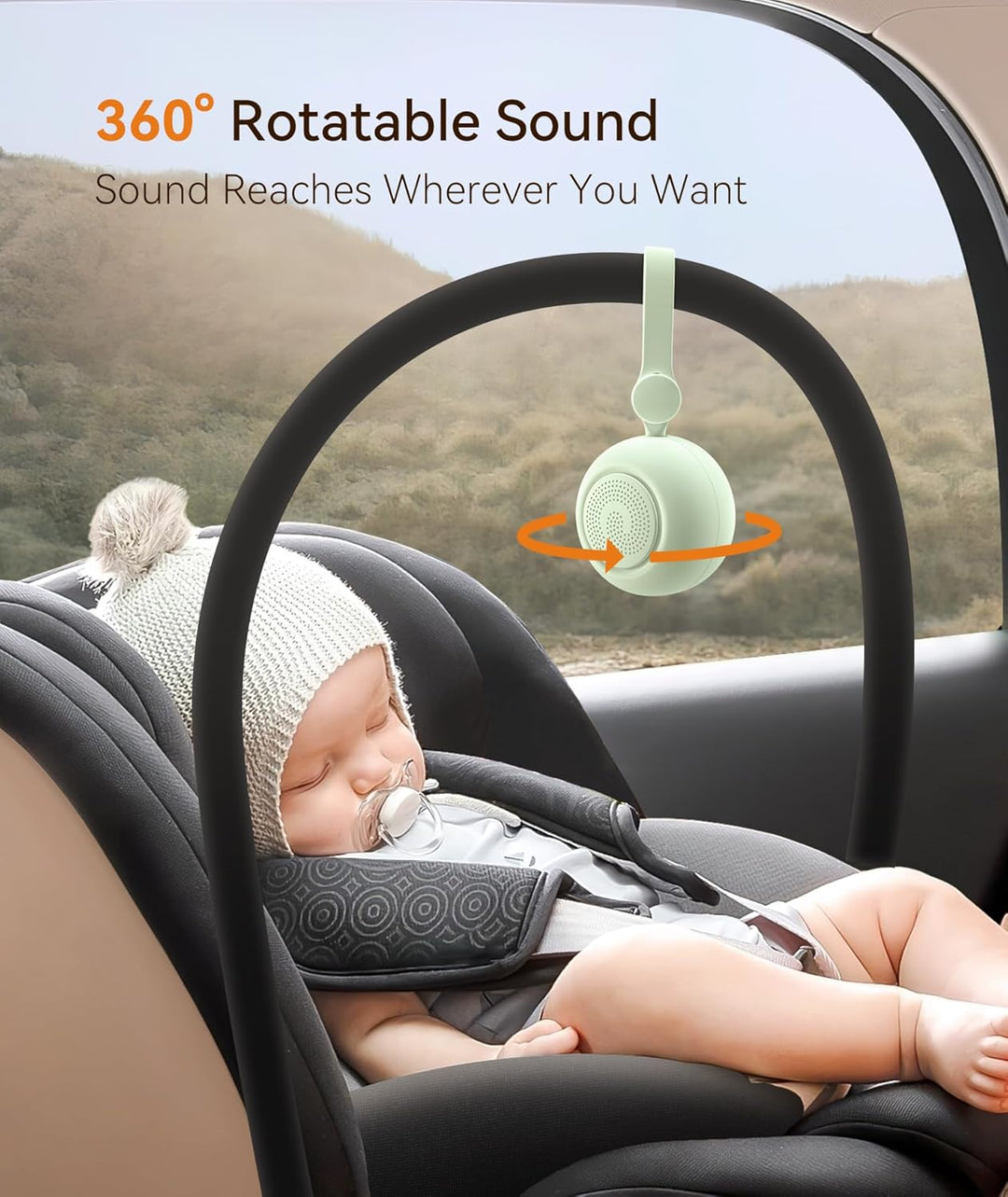 Dreamegg Sleep Lite 1 White Noise Machine Baby - Tragbares Weisses Rauschen Baby mit 19 Klänge, Eins