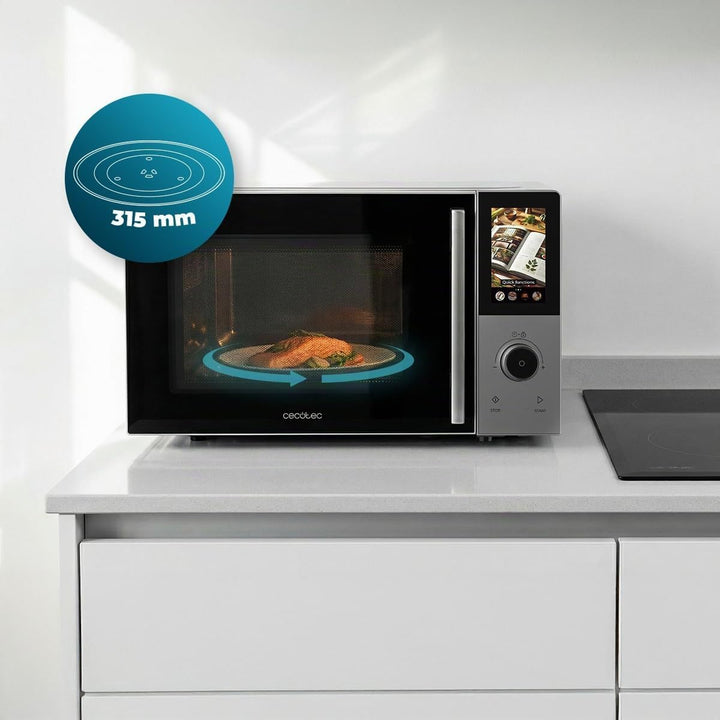 Cecotec Mikrowelle Convection 2800 Touch. 28 L Kapazität, 900 W Mikrowelle, 1200 W Grill, 2200 W Hei