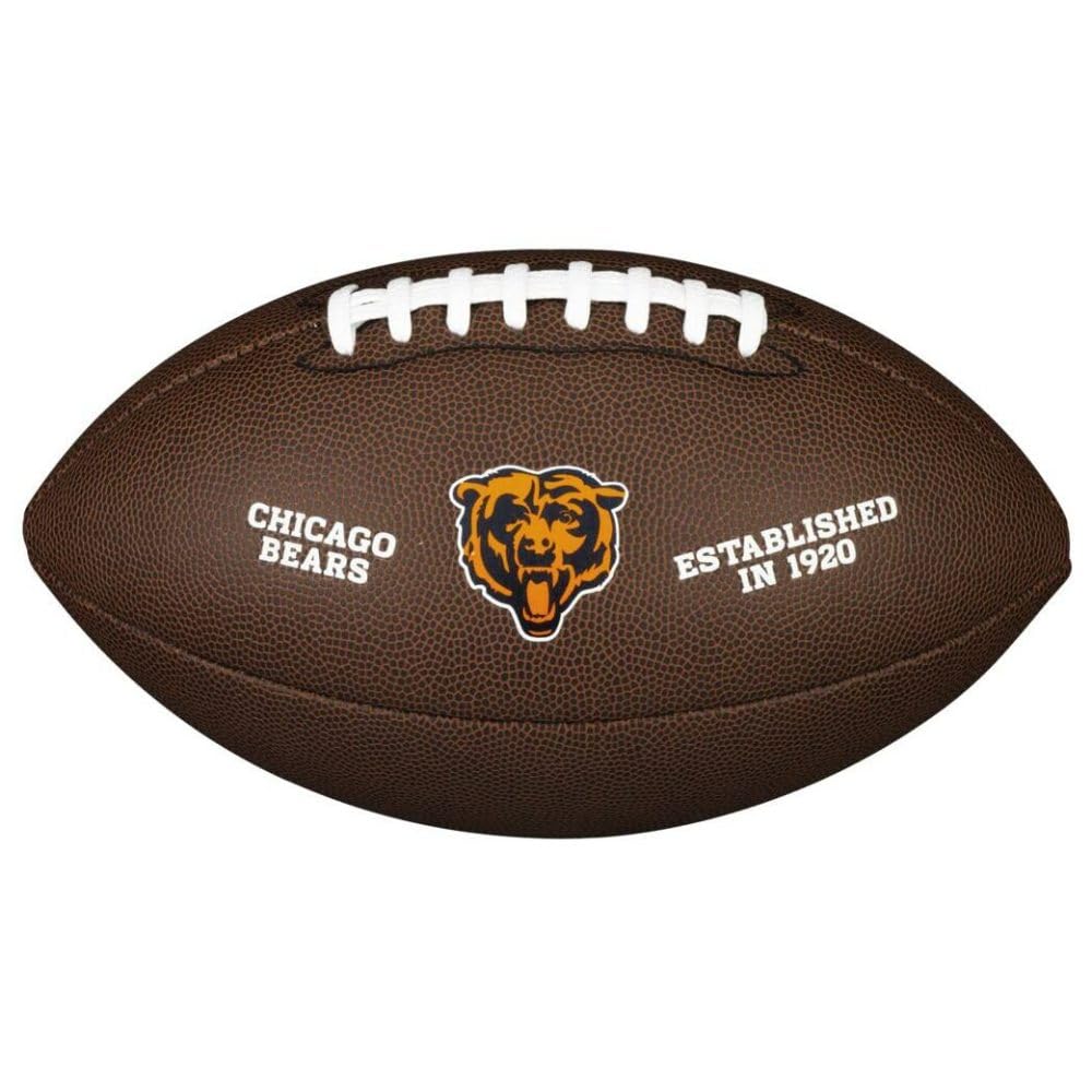 Wilson American Football NFL TEAM LOGO, Offizielle Grösse, Mischleder OFFICIAL Chicago Bears, OFFICI