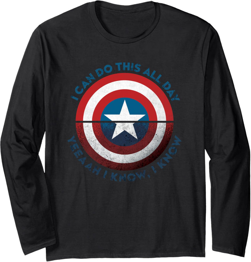 Avengers: Endgame Captain America Can Do This All Day Langarmshirt