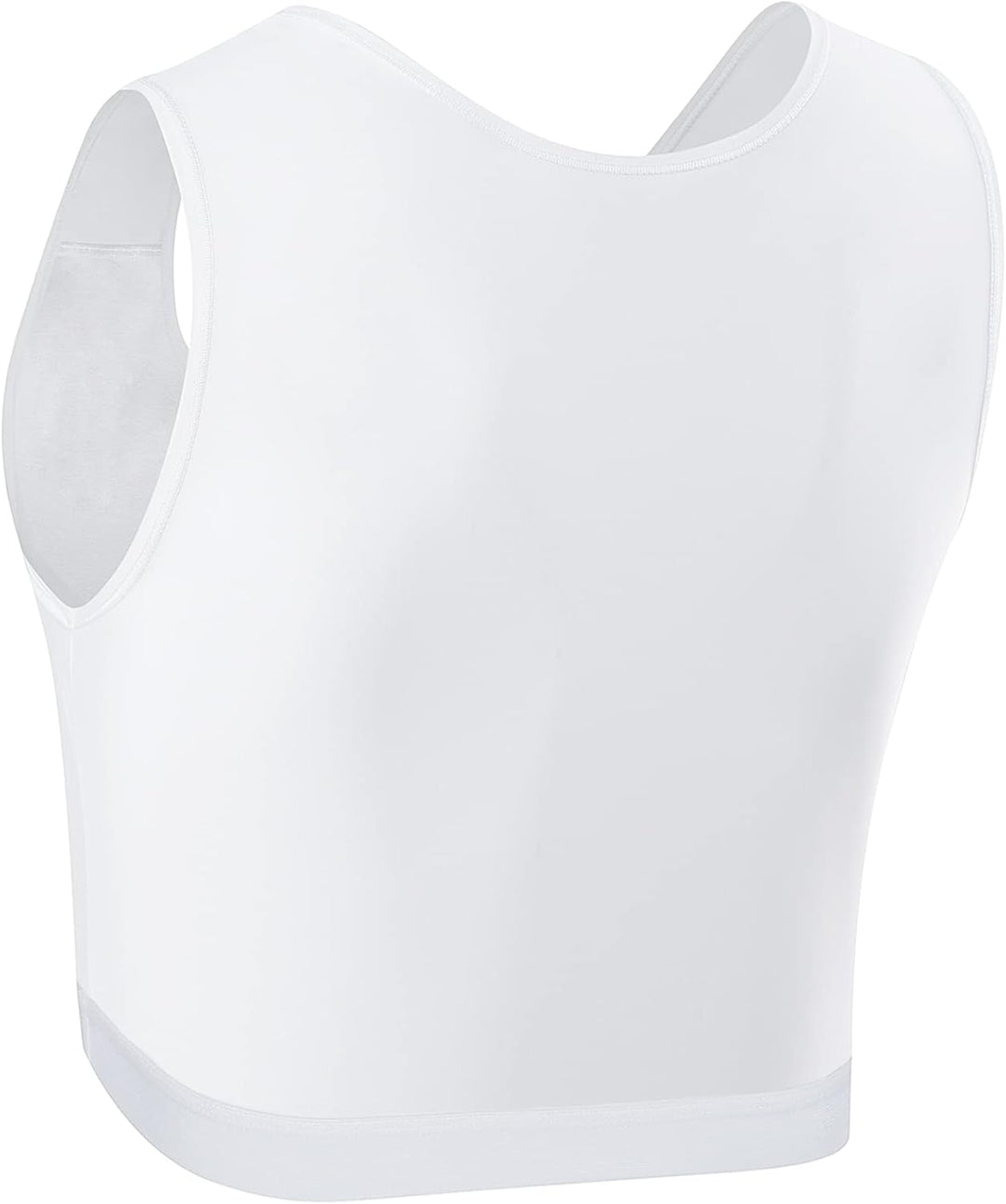 XUJI Brust Binder Transgender FTM Elastische Kompression BH Pullover Tank Top S Weiss, S Weiss