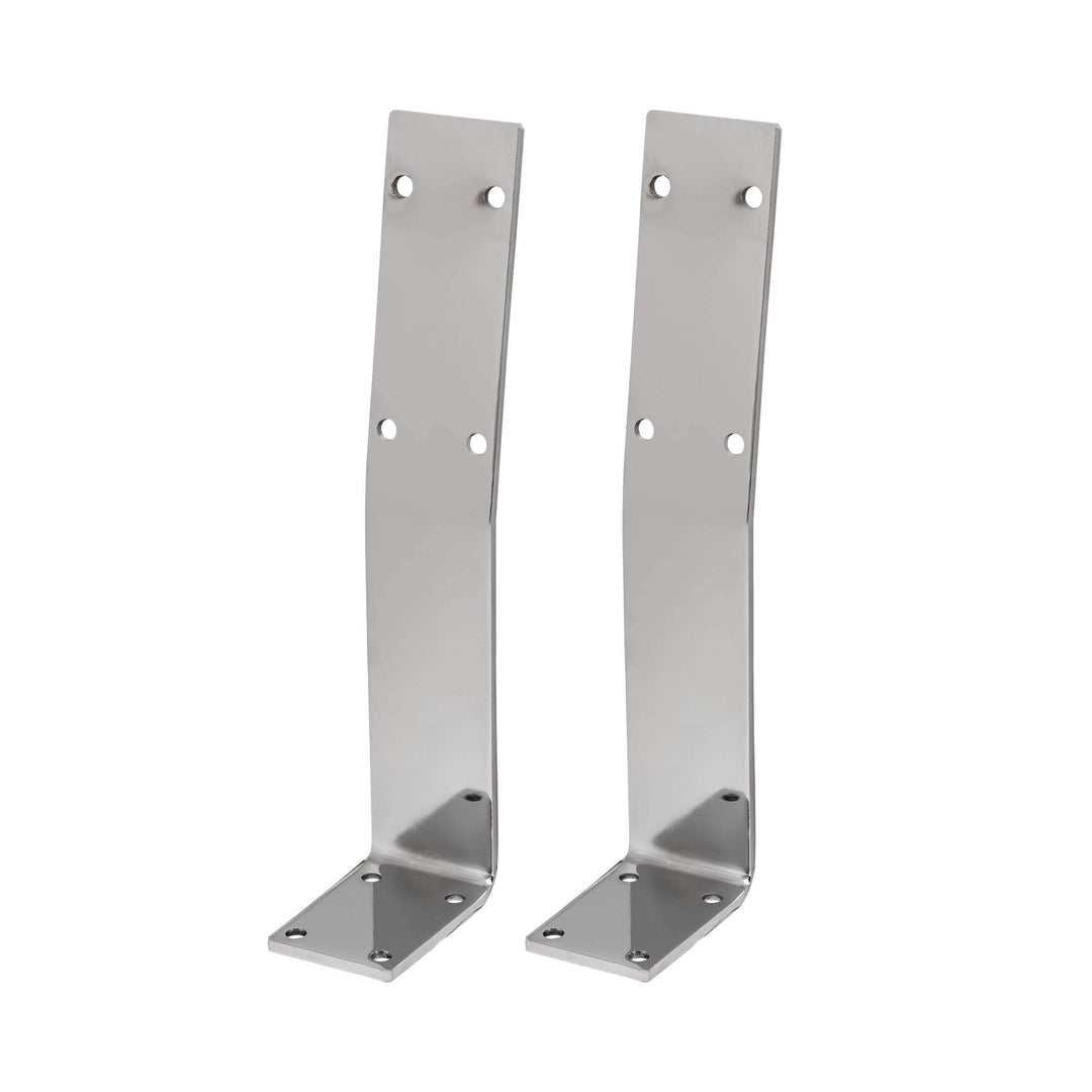 HOLZWERK24 Rücklehne BRL 108 Stahl silber-chrome Bankrückenlehne Banklehne Halterung Profil für Bänk