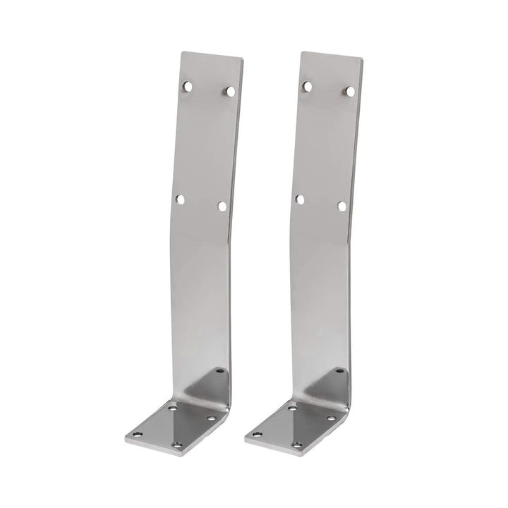 HOLZWERK24 Rücklehne BRL 108 Stahl silber-chrome Bankrückenlehne Banklehne Halterung Profil für Bänk