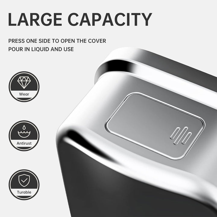 PLUSSEN Wall Mounted Soap Dispenser 1000 ml Stainless Steel Soap Dispenser Wall Mounted Hygienic Eas
