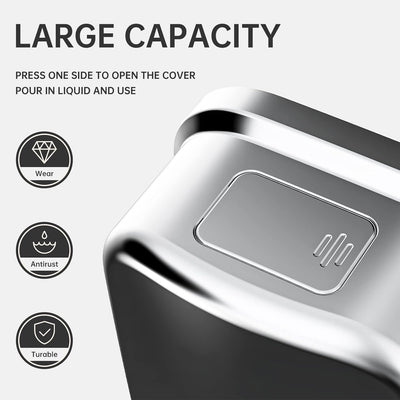 PLUSSEN Wall Mounted Soap Dispenser 1000 ml Stainless Steel Soap Dispenser Wall Mounted Hygienic Eas