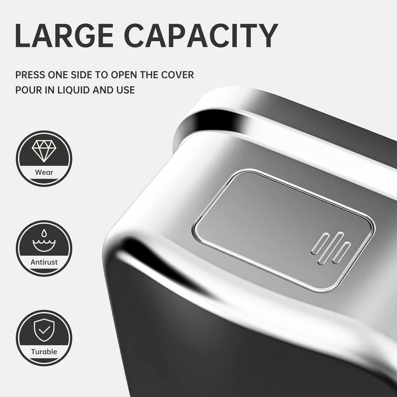 PLUSSEN Wall Mounted Soap Dispenser 1000 ml Stainless Steel Soap Dispenser Wall Mounted Hygienic Eas