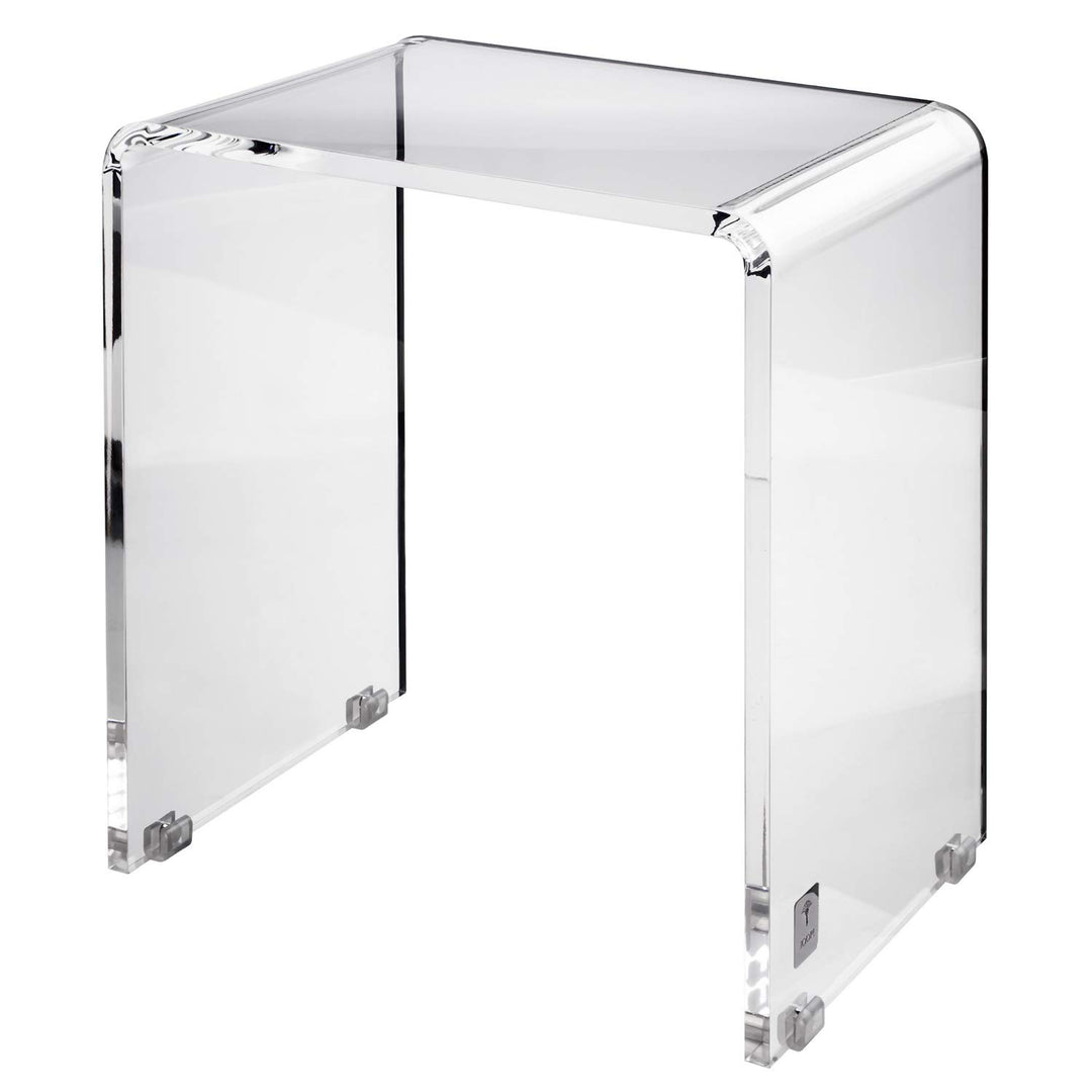 JOOP Lifestyle Duschhocker Badhocker Badezimmer Klar Acryl Masse: 42 cm x 47 cm x 30 cm