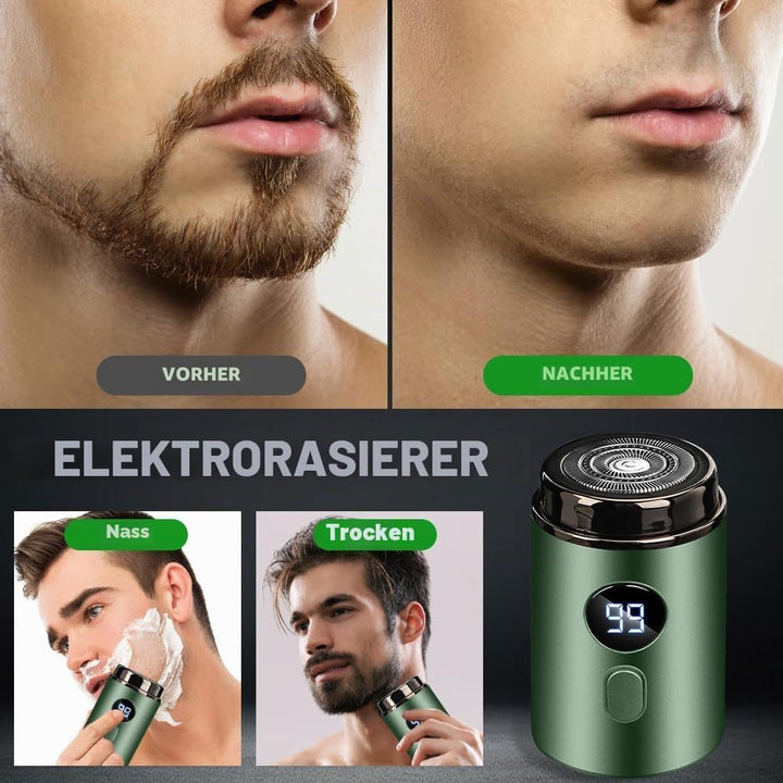 Elektrorasierer Herren, 2 in 1 Tragbarer Elektrischer Mini-Rasierer, Sopami Mini Shaver, Wasserdicht