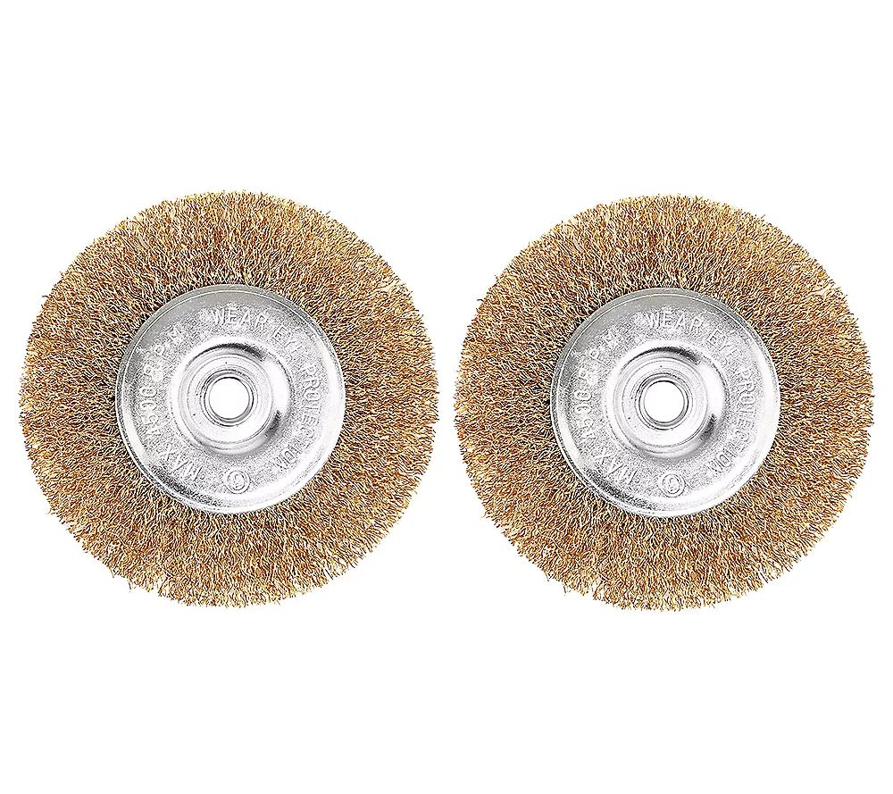 Baricus Bürstenset für Akku-Fugenkratzer, Fugenreiniger - 2 teilig - 2x Drahtbürste - QV90156