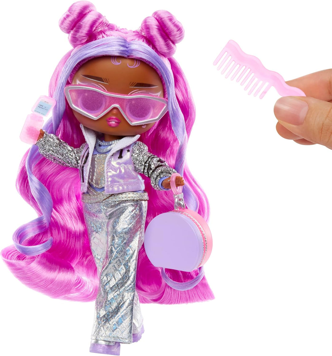 L.O.L. Surprise! Tweens Winter Snow Modepuppe - Violet Snow mit farbwechselnden Skiern und 10+ Frost