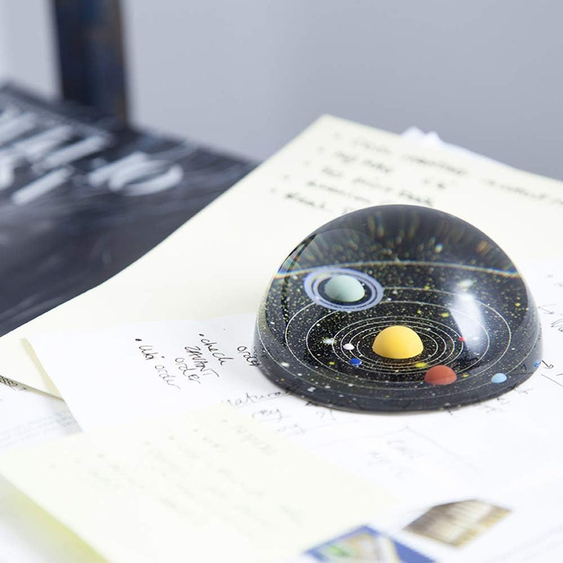 Kikkerland Planetarium Papiergewicht, SC22, schwarz, Planetarium