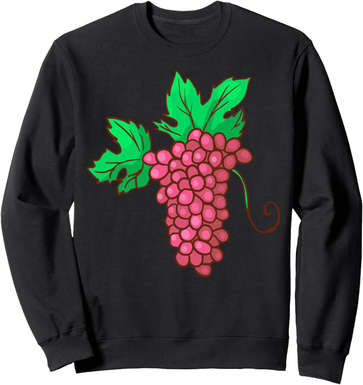 Weintraube rot Traube Obst Früchte Vegan Veganer Vegetarier Sweatshirt