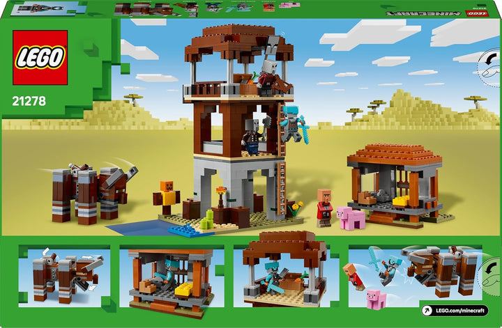 LEGO Minecraft EIN Verwüster am Plünderer-Aussenposten - Gaming Spielzeug für Kinder - Minifigur mit