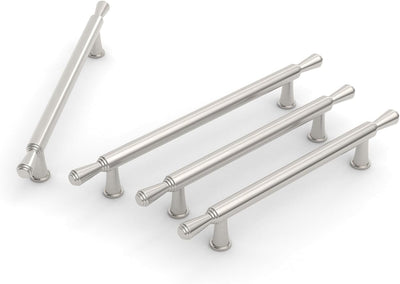 FURNIWARE Möbelgriff,10 Stück Schrankgriffe Bohrlochabstand 128mm Massivem Möbelgriffe Küche Kabinet