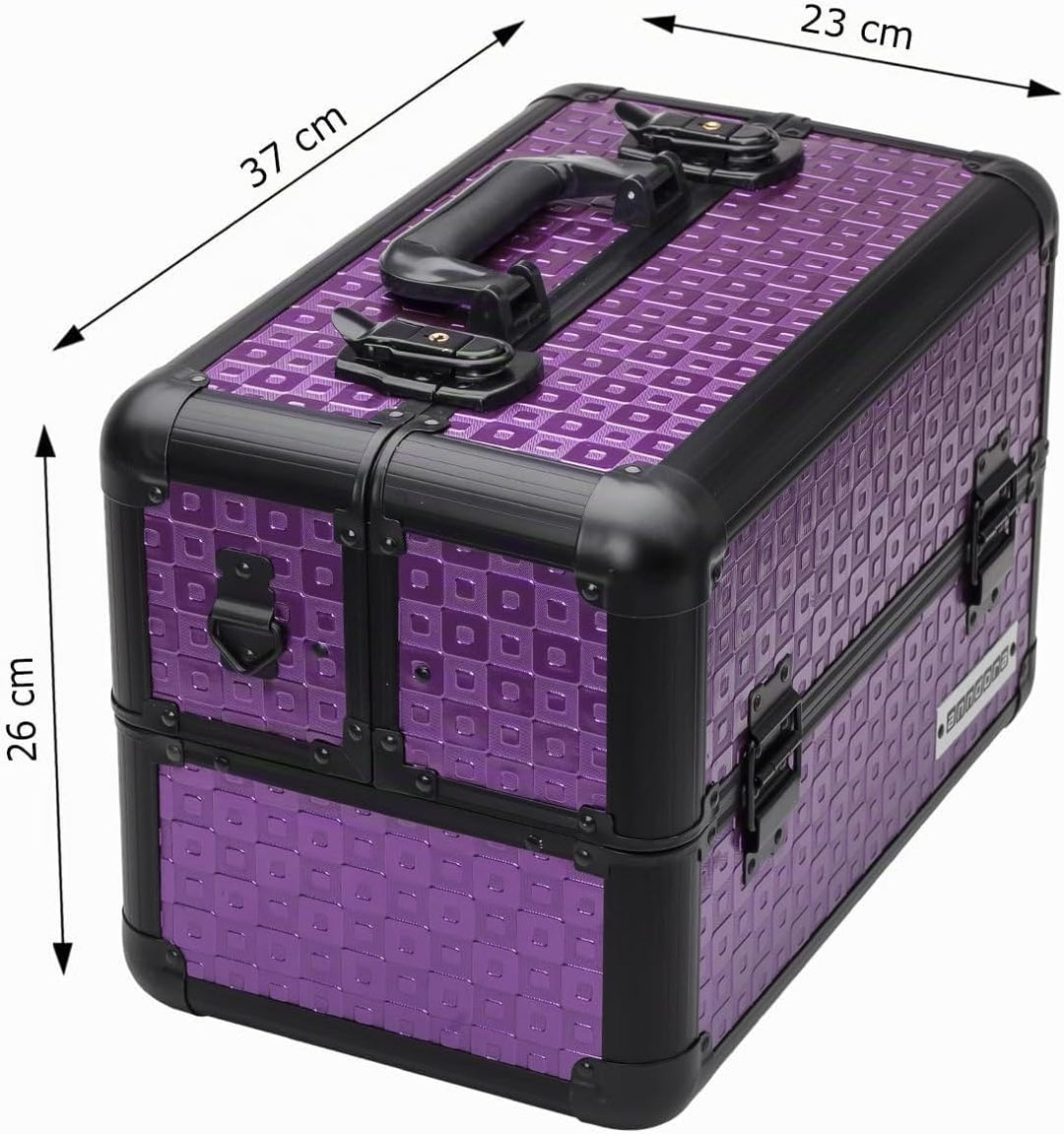 anndora Beauty Case Kosmetikkoffer - Robuster Schminkkoffer, Werkzeugkoffer, Nähkoffer, Aluminium Ma