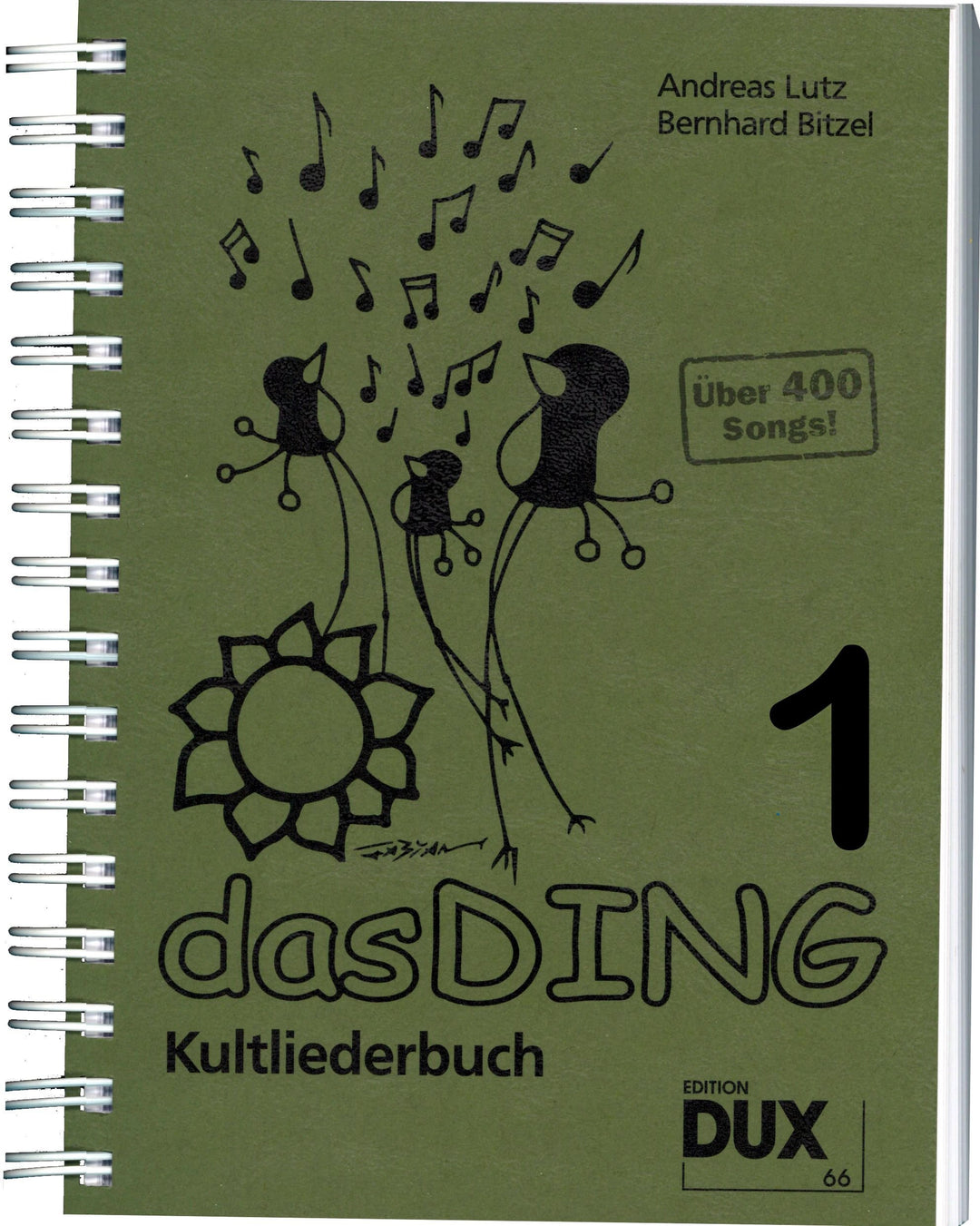 Das Ding Kultliederbuch im Ringeinband mit Grifftabelle für Gitarre (264 Griffe) - mit über 400 Song