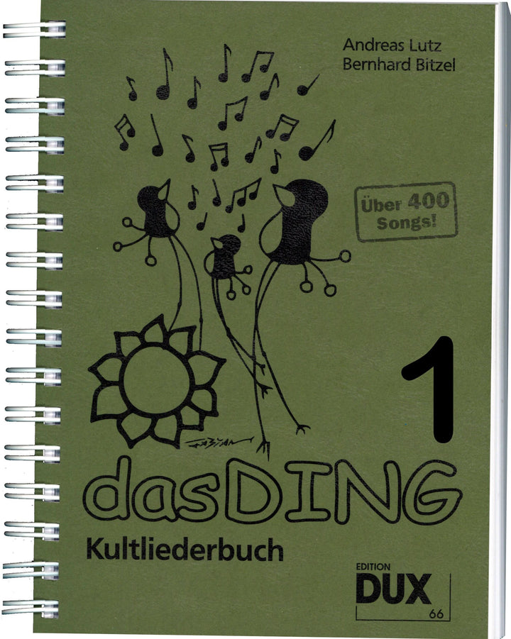 Das Ding Kultliederbuch im Ringeinband mit Grifftabelle für Gitarre (264 Griffe) - mit über 400 Song