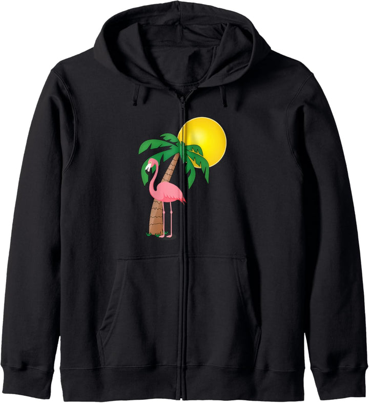 Flamingo Urlaub Kapuzenjacke