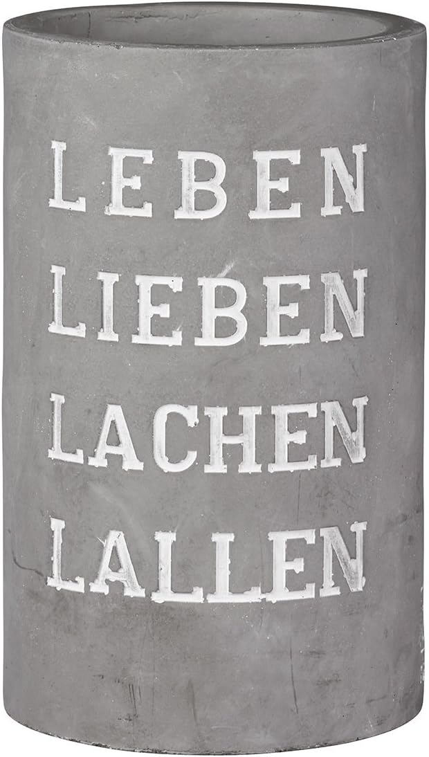 Räder Vino Beton Weinkühler Leben Lieben Lachen Lallen