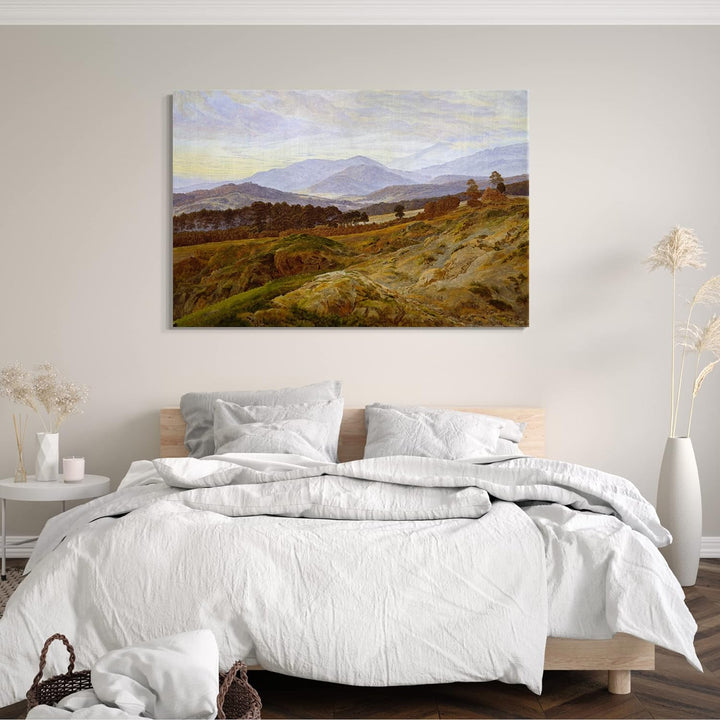 Printed Paintings Leinwand (80x60cm): Caspar David Friedrich - Berg im Riesengebirge 80x60 cm, 80x60