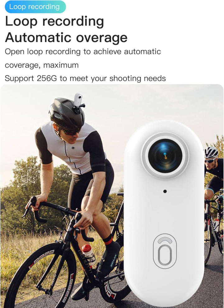 Bewinner Neues 4K 8MP WiFi Katzen Kamera Halsband Pro Kit | Tragbare Kabellose Action Kamera | 120°