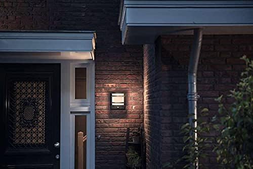 Philips myGarden LED Petronia Wandaussenleuchte mit Bewegungsmelder, Anthrazit Mit Bewegungssensor,