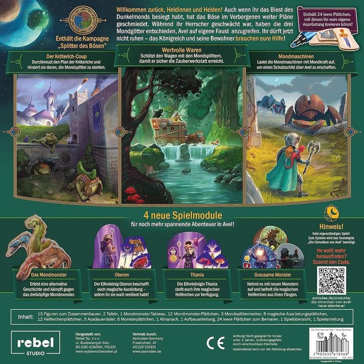 Rebel | Chroniken von Avel – Neue Abenteuer | Erweiterung | Familienspiel | Rollenspiel | 1-4 Spiele