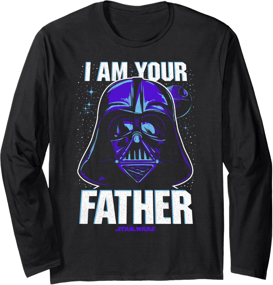 Star Wars Darth Vader I Am Your Father Purple Hue Langarmshirt