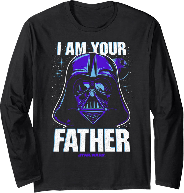 Star Wars Darth Vader I Am Your Father Purple Hue Langarmshirt