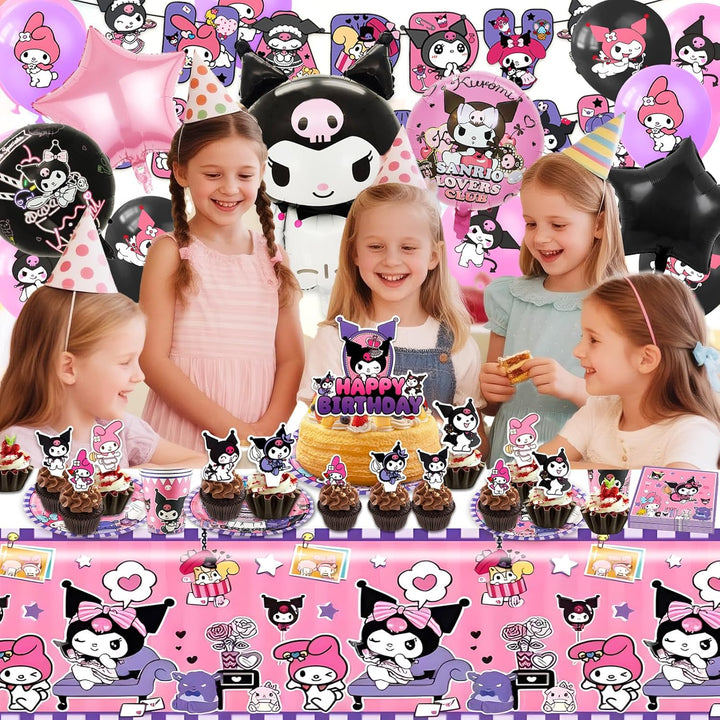 Pappteller Kindergeburtstag Mädchen Kur- Romi Geburtstag Geschirr Set Geburtstagsdeko Partygeschirr