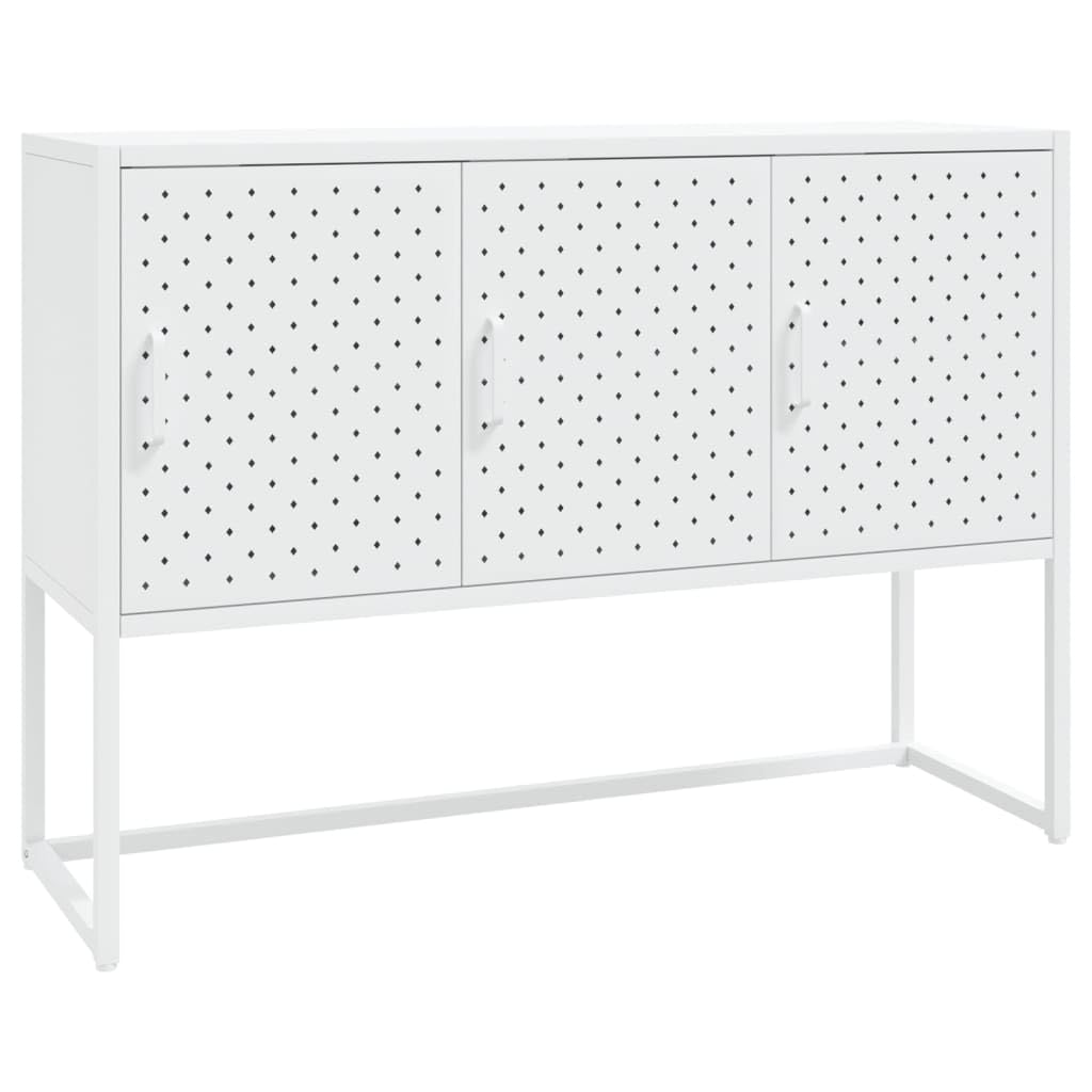 vidaXL Sideboard 3 Türen Kommode Anrichte Beistellschrank Schrank Mehrzweckschrank Standschrank Stah