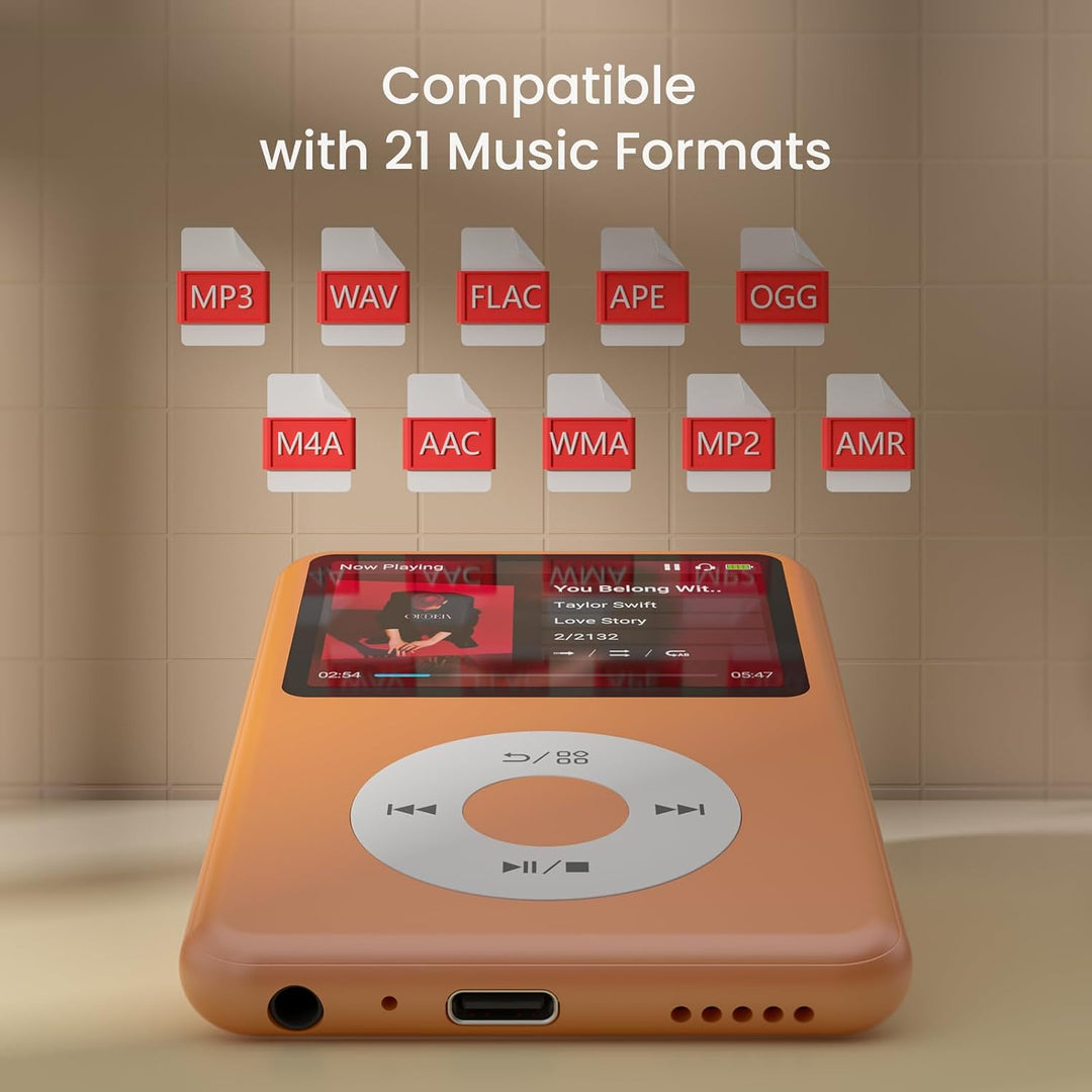 Innioasis Y1 Kinder MP3 Player - Zeitlose Klasse: 128 GB, Bluetooth, Video-Player, Hörbücher, FM-Rad