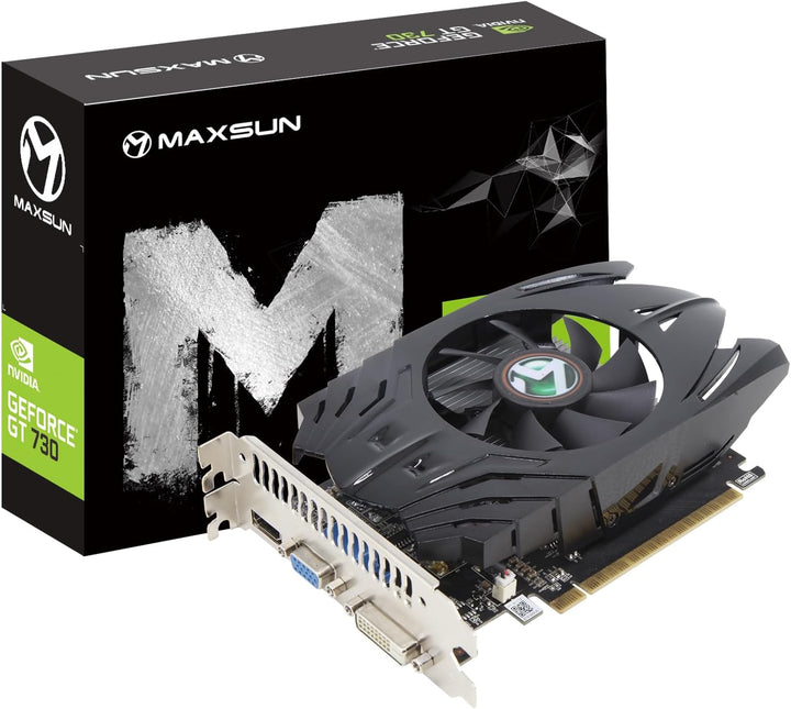 MAXSUN Grafikkarten GT 730 4 GB Externe Grafikkarte Nvidia GPU für Computer PC 128 Bit DDR3 ITX Desi