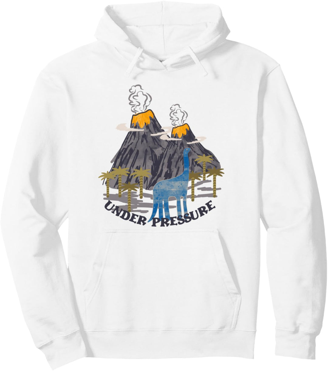 Dino Lustiger Dinosaurier T-Rex Vulkan Jungen Mädchen Kinder Pullover Hoodie
