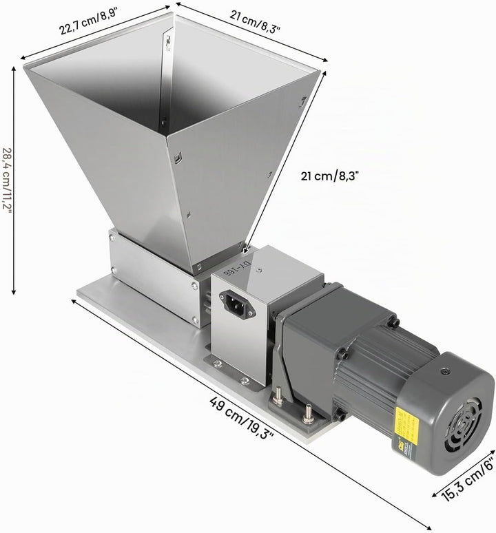220V Elektrische Multifunktionsschleifer, 4L Elektrisch GetreidemüHle Getreid Pelletpresse Walzenmüh