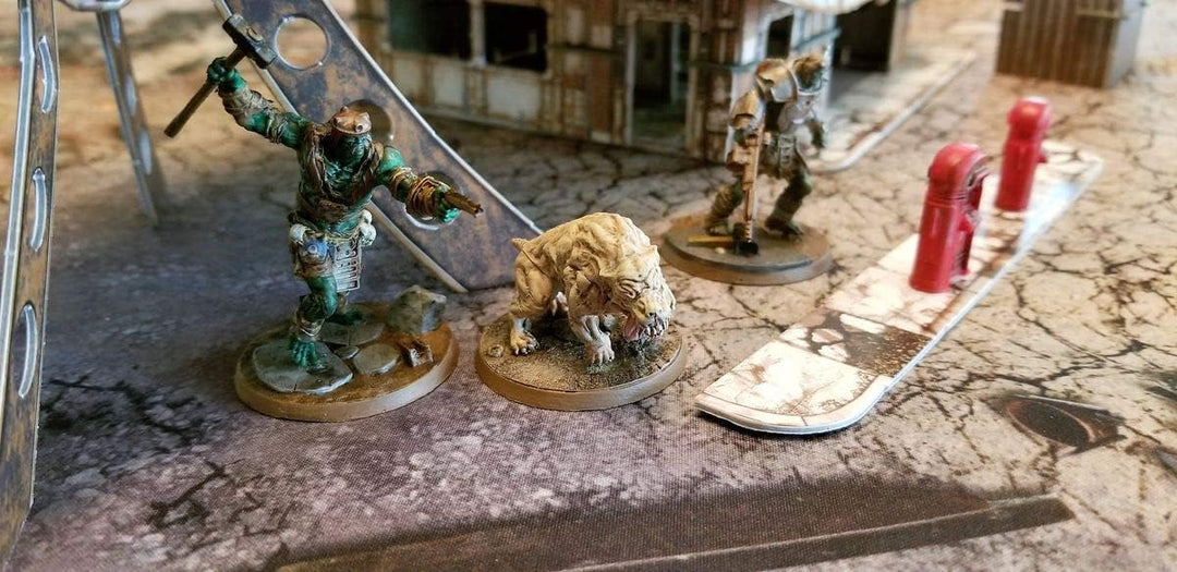 Modiphius Entertainment MUH051235 Fallout: Wasteland Warfare Zubehör, Rot/Ausflug, einfarbig (Getawa