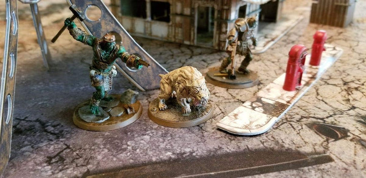 Modiphius Entertainment MUH051235 Fallout: Wasteland Warfare Zubehör, Rot/Ausflug, einfarbig (Getawa