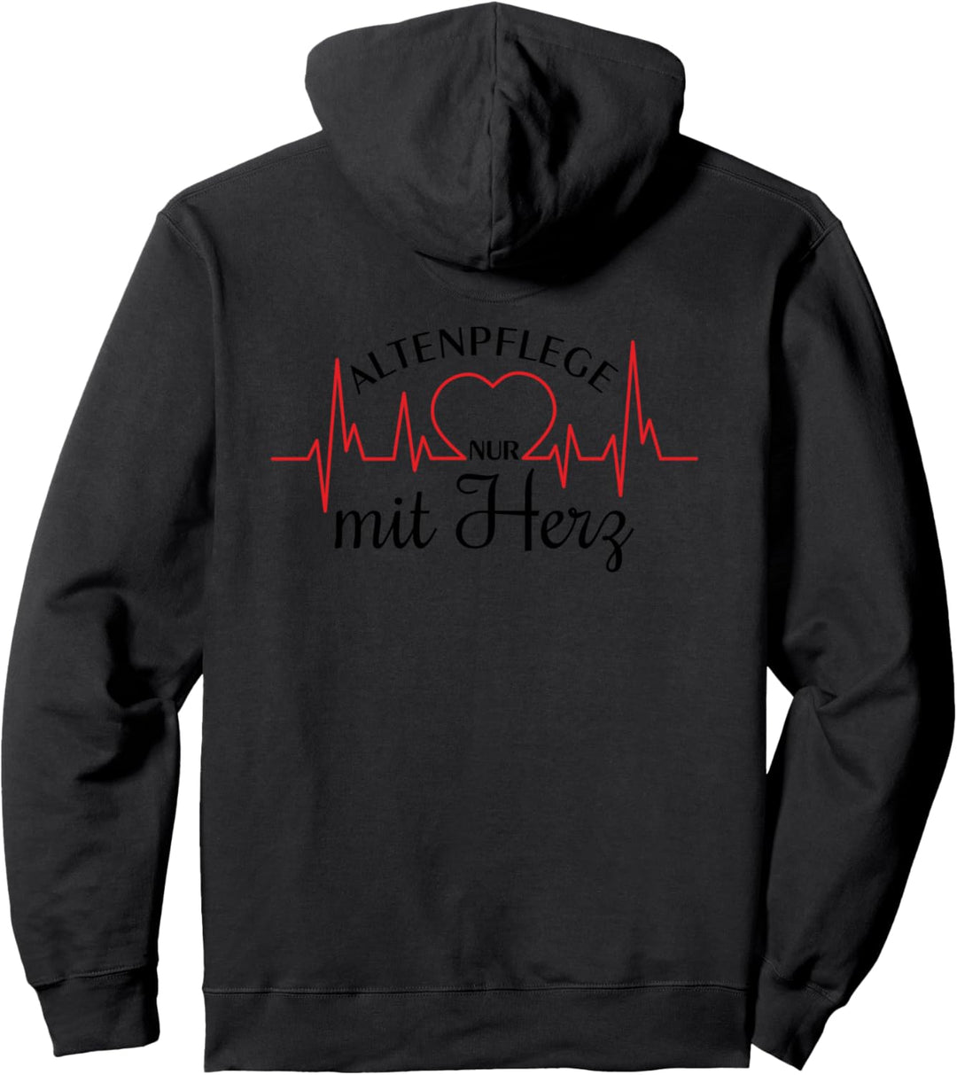 Herzkurve - Altenpflege nur mit Herz 1 - Fan Fun Pullover Hoodie