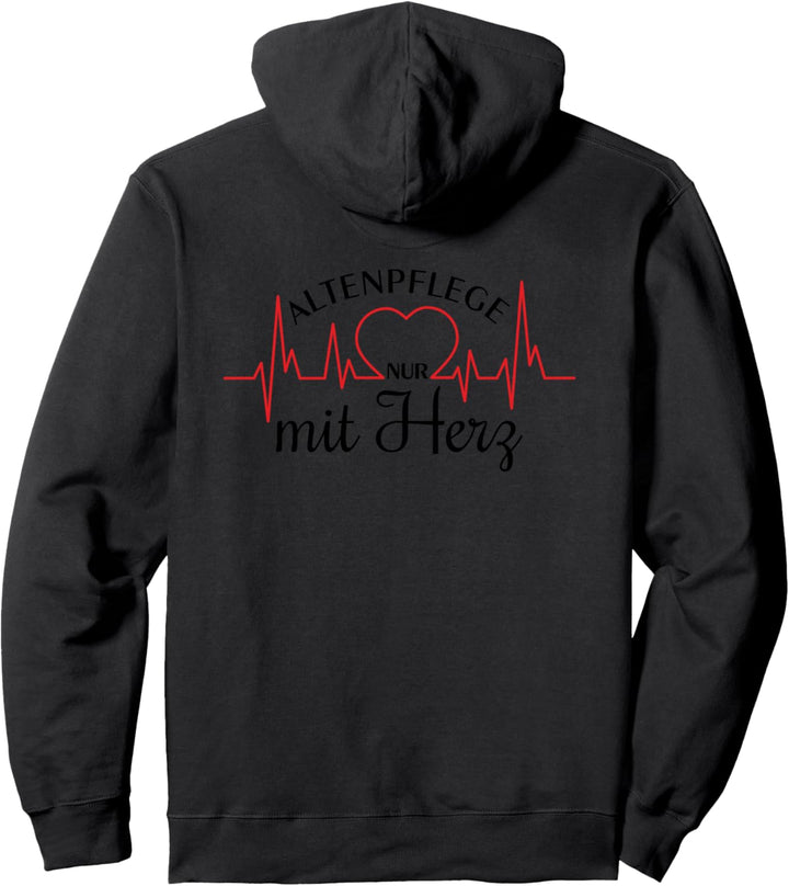 Herzkurve - Altenpflege nur mit Herz 1 - Fan Fun Pullover Hoodie