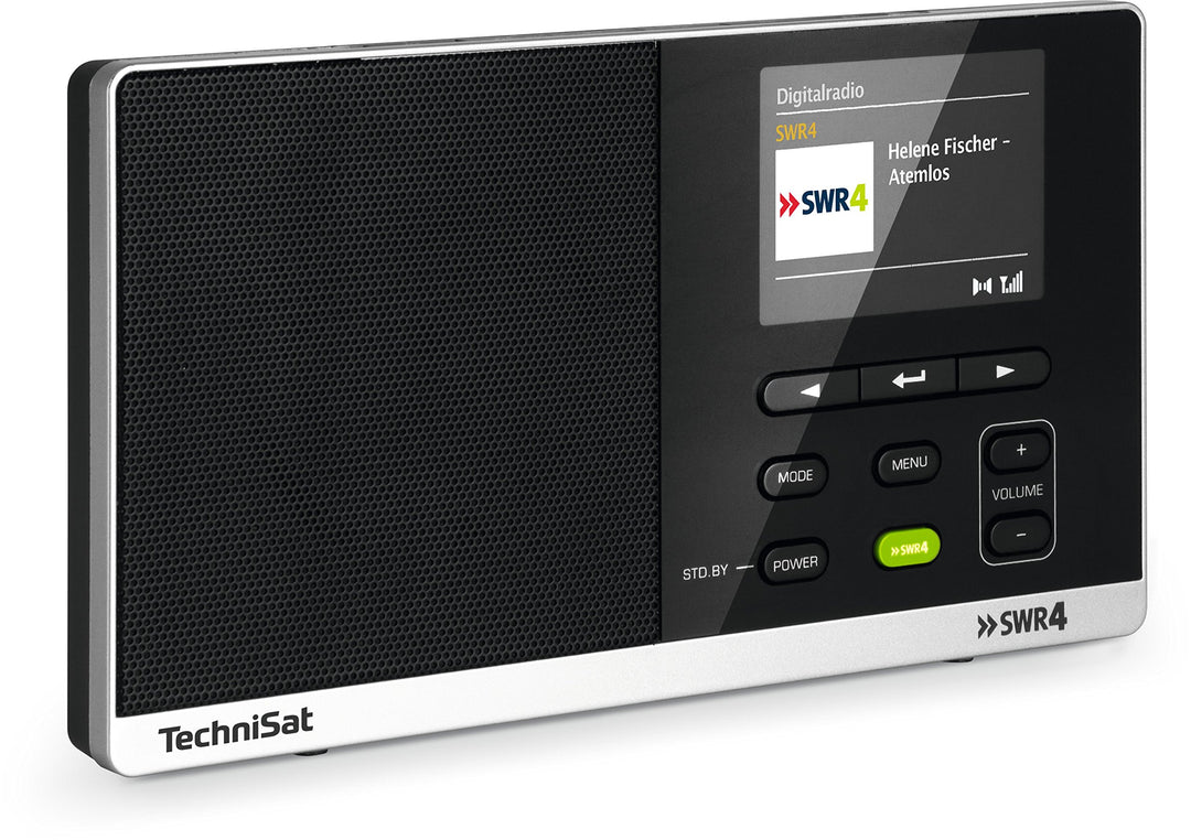 TechniSat Digitradio 215 SWR4 Edition - portables DAB Radio (DAB+, UKW, Farbdisplay, SWR4-Direktwahl