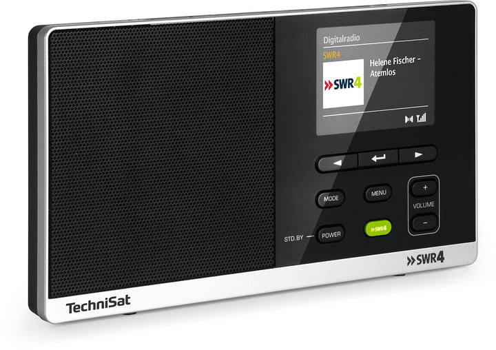 TechniSat Digitradio 215 SWR4 Edition - portables DAB Radio (DAB+, UKW, Farbdisplay, SWR4-Direktwahl