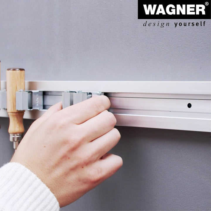 WAGNER - hooks4tools - Wandhaken DOUBLE - 125 x 80 x 45 mm, Stahl beschichtet schwarz, für Geräte, K