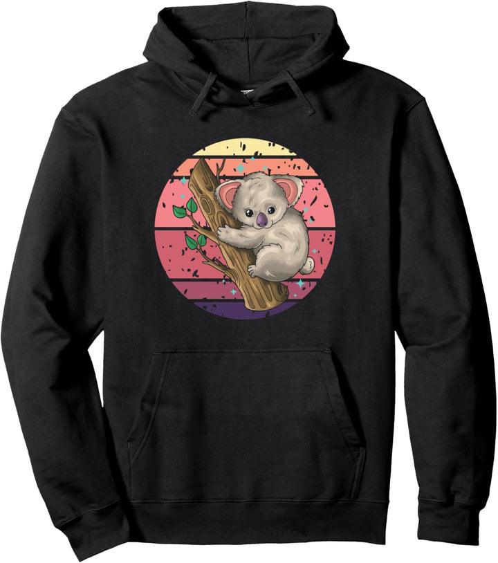 Süsser witziger Koala, Retro, Relaxen, Koala Pullover Hoodie