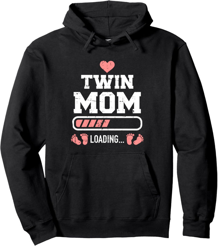 Zwillinge Mama lädt Ladebalken Pullover Hoodie